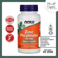 ORIGINAL Vitamin Zinc Picolinate 50 mg Now 120 Veggie Kapsul