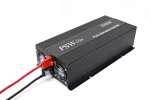 LCD Display 2500W Pure Sine Wave Solar Inverter 24V to 230V Backup Power Supply 12V 36V 48V 96 DC to