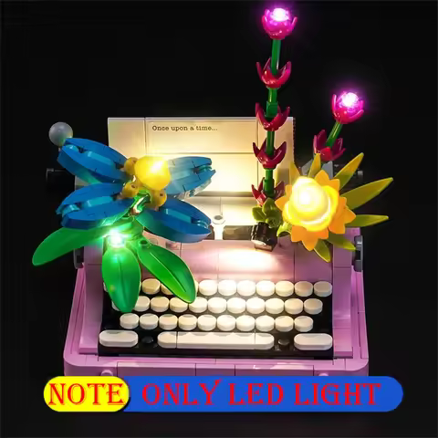 Lighting Led Set For LEGO 31169 Typewriter with Flowers Creator Series Not Include Building Block (O