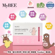 MyBEE - 烘衣機衣物柔順紙(蜜桃香味)(嬰兒及敏感肌適用) 40片