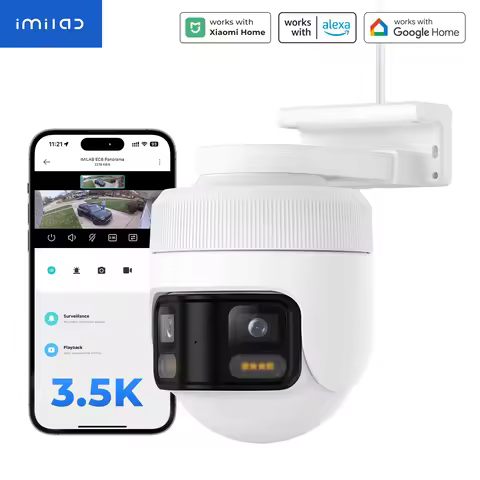 IMILAB EC6 Panorama WiFi Security Camera 6MP 180° Panorama AI Human Detection PTZ Color Night Vision