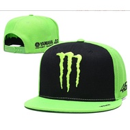 Topi lelaki Topi Racing Topi Snapback Size adjustable Flat Brim Topi Style Racing Motosport Monster