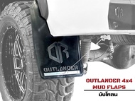 ชุดบังโคลนOUTLANDER4X4 พร้อมสลิงดึงสาย Black Edition บังโคลนรถกระบะ Off Road Mud Flaps แผ่นบังโคลน ย