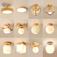 Modern Wood Ceiling Light Simple Corridor Aisle Light Scandinavian Original Foyer Entry Foyer Cloakr
