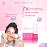 JIERA Glominum-C Drink | 1 BOX isi 10 Sachet | With L-Glutathione and White Tomato | 1st Brightening Drink w/ 0% Sugar | Mencerahkan, Meratakan Warna Kulit, Menghilangkan Flek dan Bekas Jerawat #PutihTanpaGula!  - Jiera Official Shop (KHUSUS LIVE)