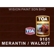 5 Litres | 5L TOA Woodstain ( GLOSS ) Interior & Exterior Wood Paint ( 9101 Meranti  TOA WOODSTAIN G