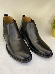 Giày boots nam Cheslsea Boot xỏ Giày cổ lửng-B08 da bò thật Bảo hành sản phẩm 12 tháng Giày SAGO’S