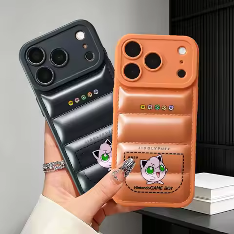 P-Pokemons Art Pixel TPU Phone Cover Case for Apple iPhone 17 Pro Max 15Pro 13 Pro 14 17e 12 Plus 16