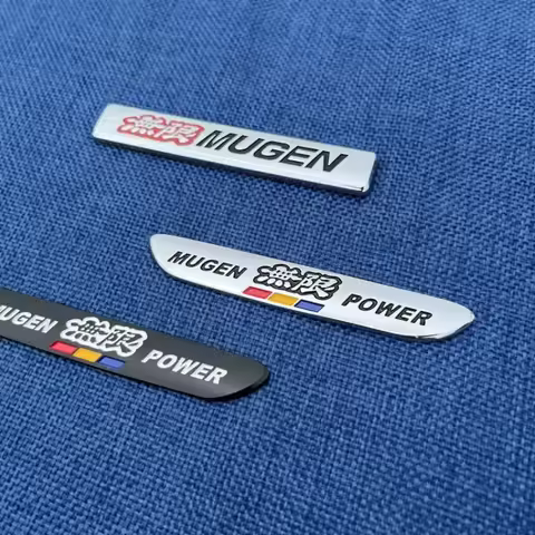 3D Metal Car Sticker Mugen Logo Fender Rear Trunk emblem Badge Sticker for Honda MUGEN POWER Fit Civ