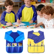 Children's Painting Apron Kids Painting Apron Waterproof Kids Apron Art Smock Kids Long Sleeve Water