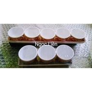 Mica offering cups set of 3 - set of 5