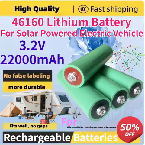 New 46160 Dynamic Cylindrical Type Lithium Iron Phosphate Battery 3.2V 22000mAh for Solar Powered El