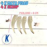 Sparepart Pisau Cup Cover Mesin Blender Chopper Kapsul BMW Bintang 5