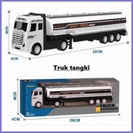 Diecast Truck Kontainer Box Miniatur Diecast Truk Container Tengki tanpa sura mesin dan lampu