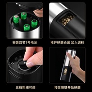 Pengisar Lada Visual Elektrik Pengisar Dapur Manual Lada Hitam Penggiling Tembikar Botol Perasa Teras