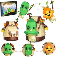 TOTK Korok Building Set, 3 in 1 Cute Yahaha Korok Backpack Face Swap Game Merch Action Figures, Lege