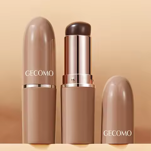GECOMO Silicone Mini Round Head Lip Brush For Lipstick Coloring Lip Concealer Brush Portable Makeup 