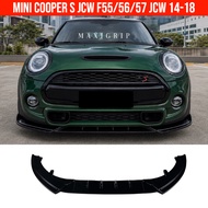 Mini cooper S JCW F55 F56 F57 Front lip bumper splitter accessories