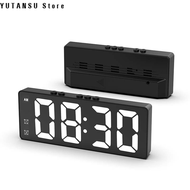 LED Digital Clock Sound Control Alarm Clock Large Screen GEESO Japanese Style Bedside Desktop Clock 