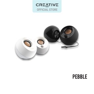 Creative Pebble - 2.0 USB-Powered Desktop Speakers with Far-Field Drivers and Passive Radiators for PCs and Laptops