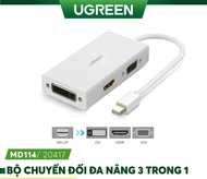 Cáp chuyển đổi Mini Displayport to HDMI-DVI-VGA Ugreen 20417 Chính Hãng