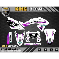Decal KLX BF KLX OLD KLX S DECAL KX CUSTOME DECAL KLX BF 150L 34
