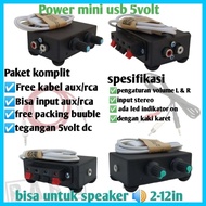 CHANEL POWER AMPLIFIER MINI 5 VOLT (STEREO 2 CHANNEL)