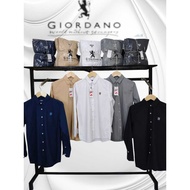 KEMEJA Giordano slim fit long sleeve men's shirt/giordano men's shirt