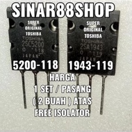 PLUS MIKA 2SA1943 2SC5200 SUPER ORIGINAL TR FINAL TRANSISTOR TOSHIBA 2SC5200 2SA1943 ORIGINAL TR FIN