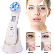 EMS&amp;RF Facial Radiofrequency Lifting Machine Face Spa Massager 5 in 1 Beauty Devices LED Photon Skin Rejuvenation Mesotherapy
