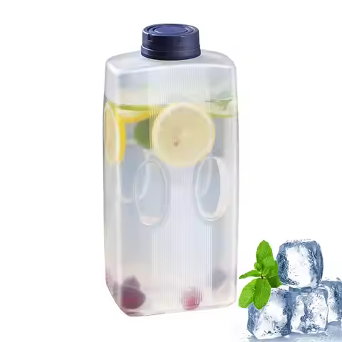 Juice Container Refrigerator Juice Container Bottle 2L Fridge Cooling Beverage Dispenser with Lid fo