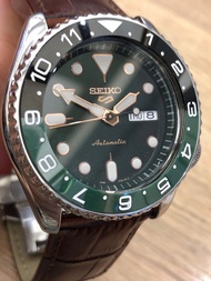 SEIKO 精工 5號 綠水鬼 SKX Day Date Mechanical Automatic Watch 5 Sports 5仔 Seiko5 42.5mm DRESSKX 三帯 金圈 綠圈 綠