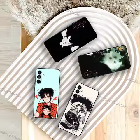The Robert CureS Smith For Samsung Galaxy A73,31,32,72,41,53,52,71,22,5G,Note,J7,8,9 Soft Black Phon