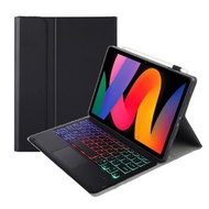全城熱賣 - 適用於小米 Redmi Pad SE 11 inch A0N9-AS 觸控背光款 羊細紋超薄可分體藍牙鍵盤皮套（黑色）
