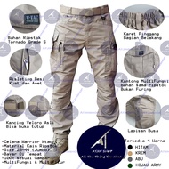 Atjin- Celana Tactical Panjang W-Tac Force Pria Material Ripstop Tornado Grade Militer [ 4 Warna-Size 28-44]