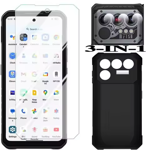 3-in-1 Case + Camera Tempered Glass On FOR IIIF150 Raptor 5G 6.78" 2025 Screen Protector Glass FOR I