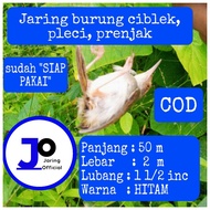 Jaring burung kecil siap pakai, jaring burung sawah, jaring burung prenjak, ciblek, pleci, emprit, pipit, burung gereja, jebakan burung, alat tangkap burung kecil, jaring warna hitam