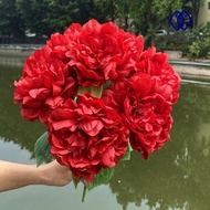 GIOVANNI Simulation Peony Flowers, Durable Exquisite Artificial Flowers, Really Touch Beautiful Silk Flowers Fake Flower Table Decoration