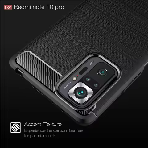 For Case Xiaomi Redmi Note 10 Pro Cover For Redmi Note 10 Pro Capa Shockproof Bumper TPU Soft Cover 