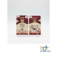 ***ลด30%-ของแถมมากมาย-ของแท้100%***TDC GOLD ทองคำแท่ง 96.50% น้ำหนัก 0.10 กรัม ลายแมวนำโชค