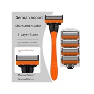 shaver man shaver German Imported Five-Layer Razor Blade Razor Blade Men Manual Beard Knife Razor Ra