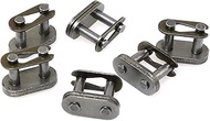 RLECS 6pcs Roller Chain Offset Link 06B-1 Carbon Steel Roller Chain Connecting Links