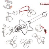 CLEOES 3D Metal Puzzle Toy For Children IQ Mind 3d Puzzle Wire Brainteasers Games Children And Adult