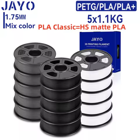 JAYO 3D PETG/PLA/PLA PLUS Printer Filament 1.75mm 5.5KG 100% No Bubble non-toxic 3D Printing Materia