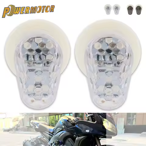 Motorcycle Turn Signals LED Indicator For Yamaha YZF R1 R6 R6S R3 R6S FZ1 FZ6 FZ8 FAZER Flashing Pho