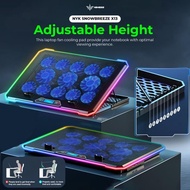 NYK Nemesis Snowbreeze X13 X-13 RGB Cooling Pad 13 Fan with Digital Display Coolingpad X 13