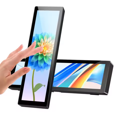 8.8-inch chassis secondary screen 1920*480 with stand long-shaped LCD touch screen AIDA64 touch vers