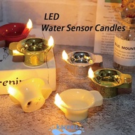 KA 12Pcs Candle Lamp, Electric Diwali Diya LED Light, Fake Candle Glowing Decor Floating on Water India Oil Lamp Deepavali Festival Decoration