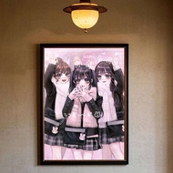 Gyaru Gyaru Subculture Girls ANIME Poster Home living room Wall Art Garage Room Decor