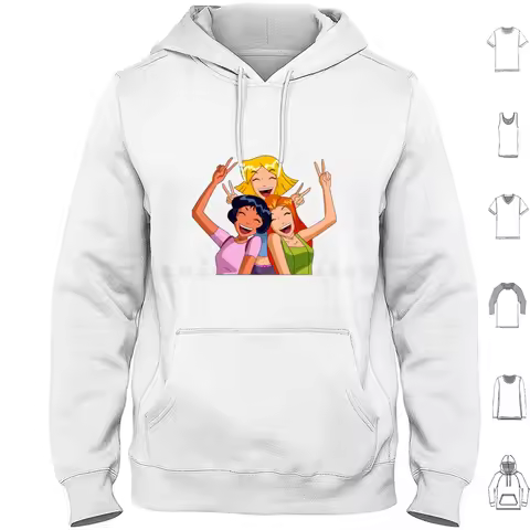 Totally Spies Totally Spies _ Hoodie Cotton Long Sleeve Totally Spies Alex Clover Spies Sam Aestheti